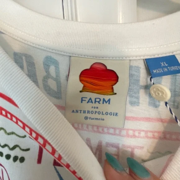 Farm Rio fun dress. Beautiful colors. New - Picture 2 of 7